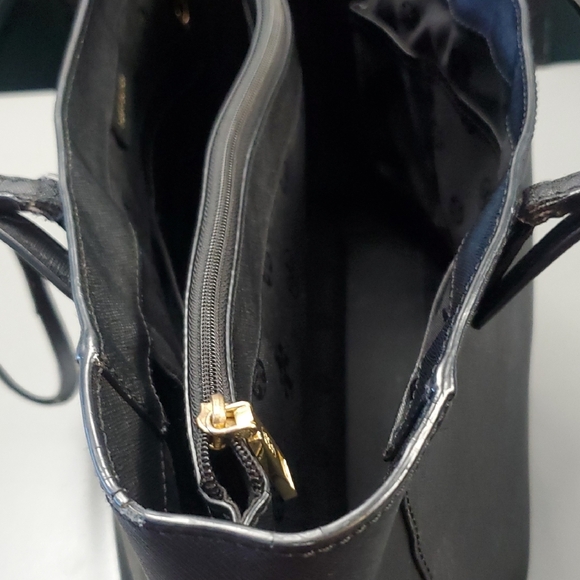 Tory Burch Black Tote Bag with Gold Accents - Picture 5 of 16